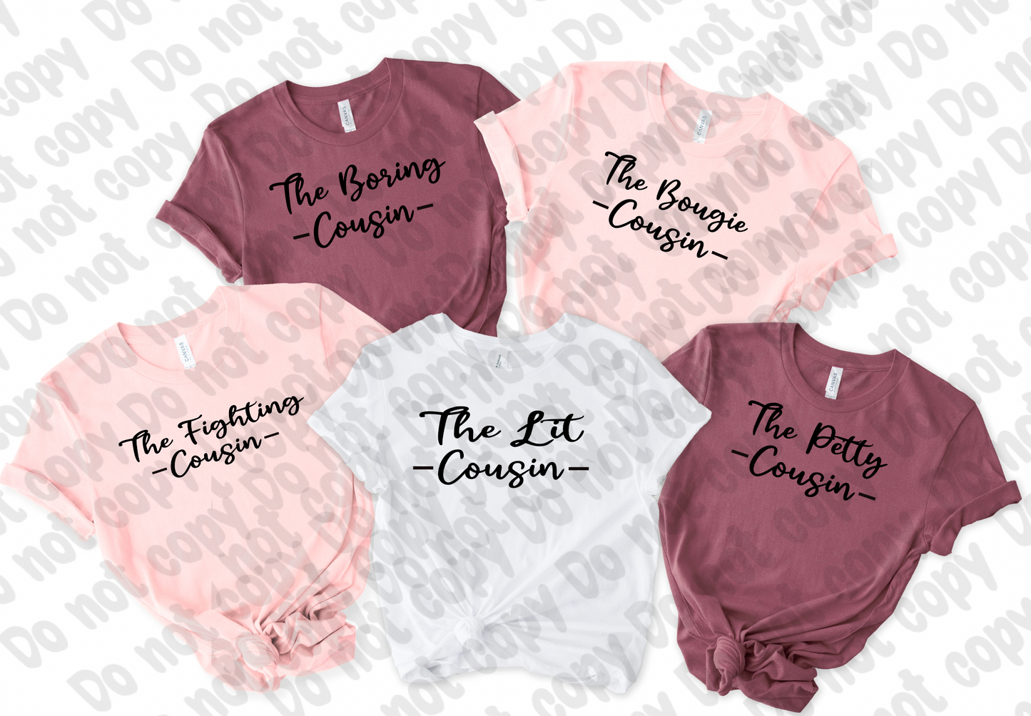 Cousin Bundle PNG & SVG 26 titles With Mockup