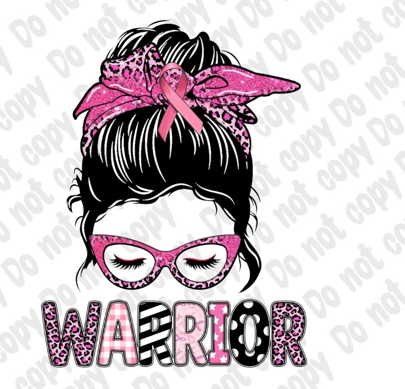 Warrior Messy Bun Transfer