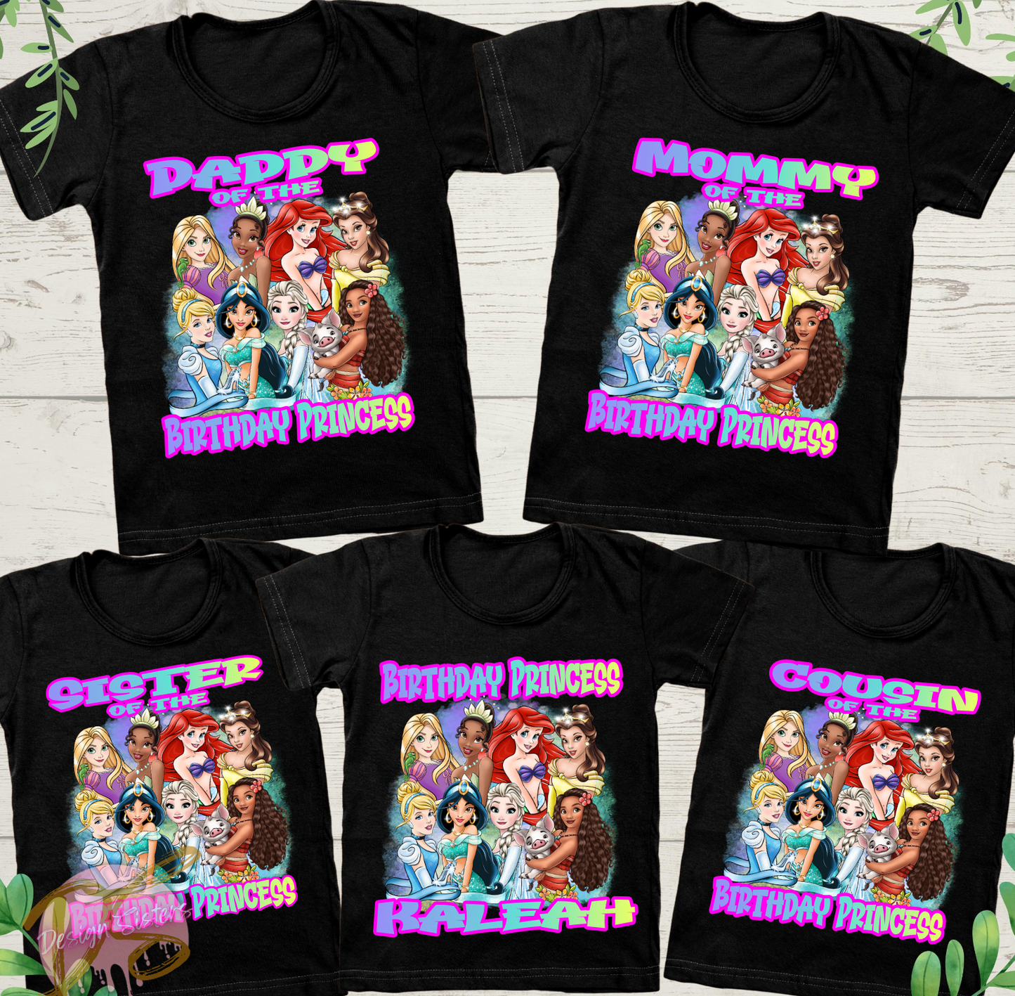All Princess Family Bundle PNG File
