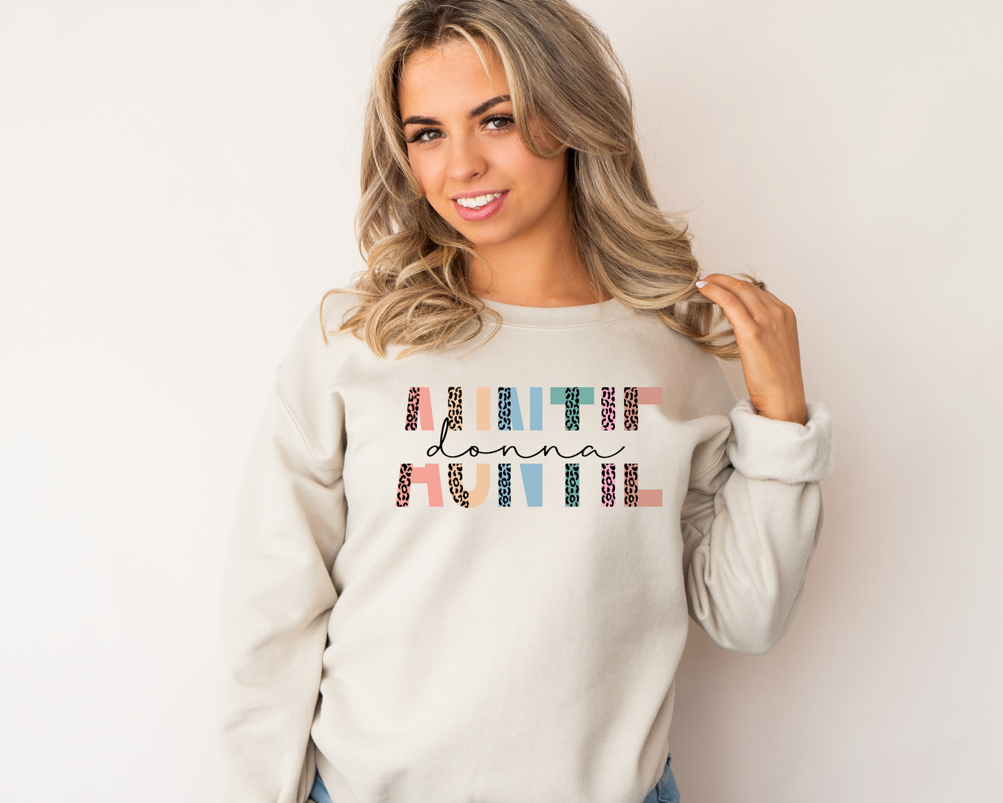 Split Leopard Auntie (add name) Transfer