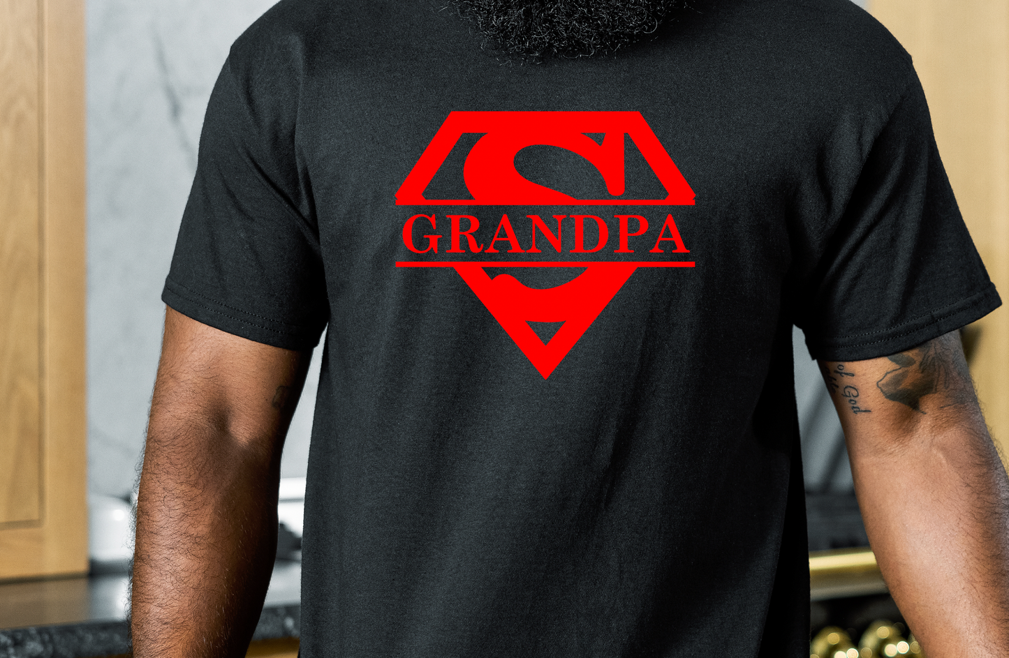 Grandpa Superman Transfer (3 color options)