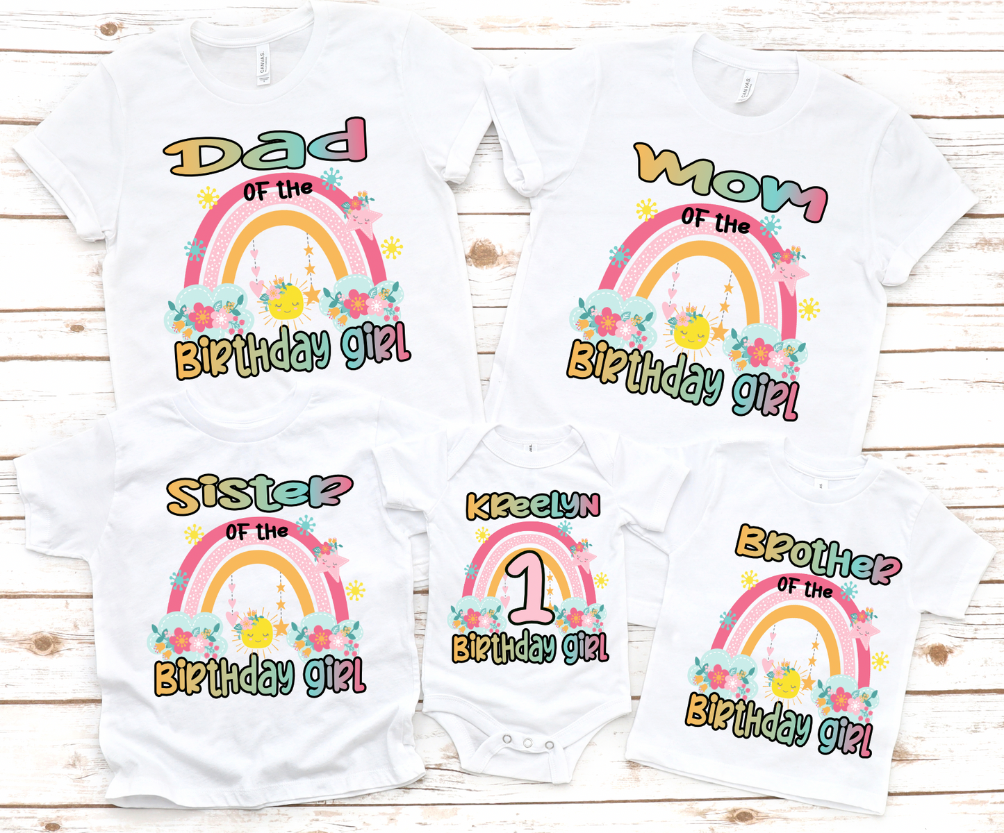 Sunshine Birthday Family Bundle PNG File