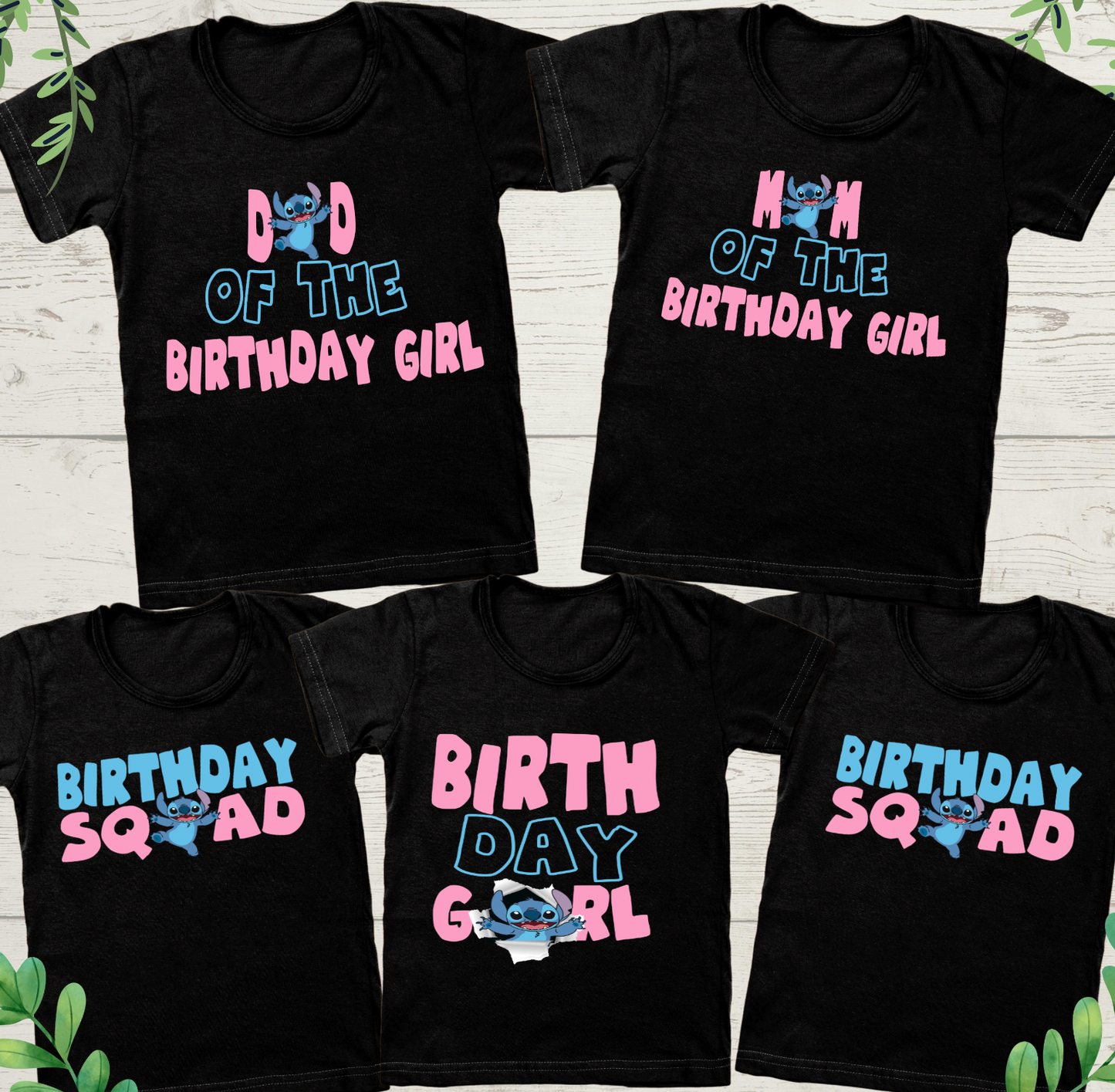 Stitch Birthday Squad Birthday Shirt