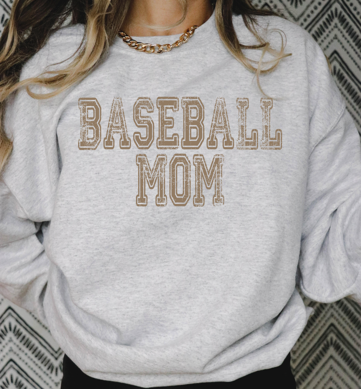 Baseball Mom Distressed Effect PNG file