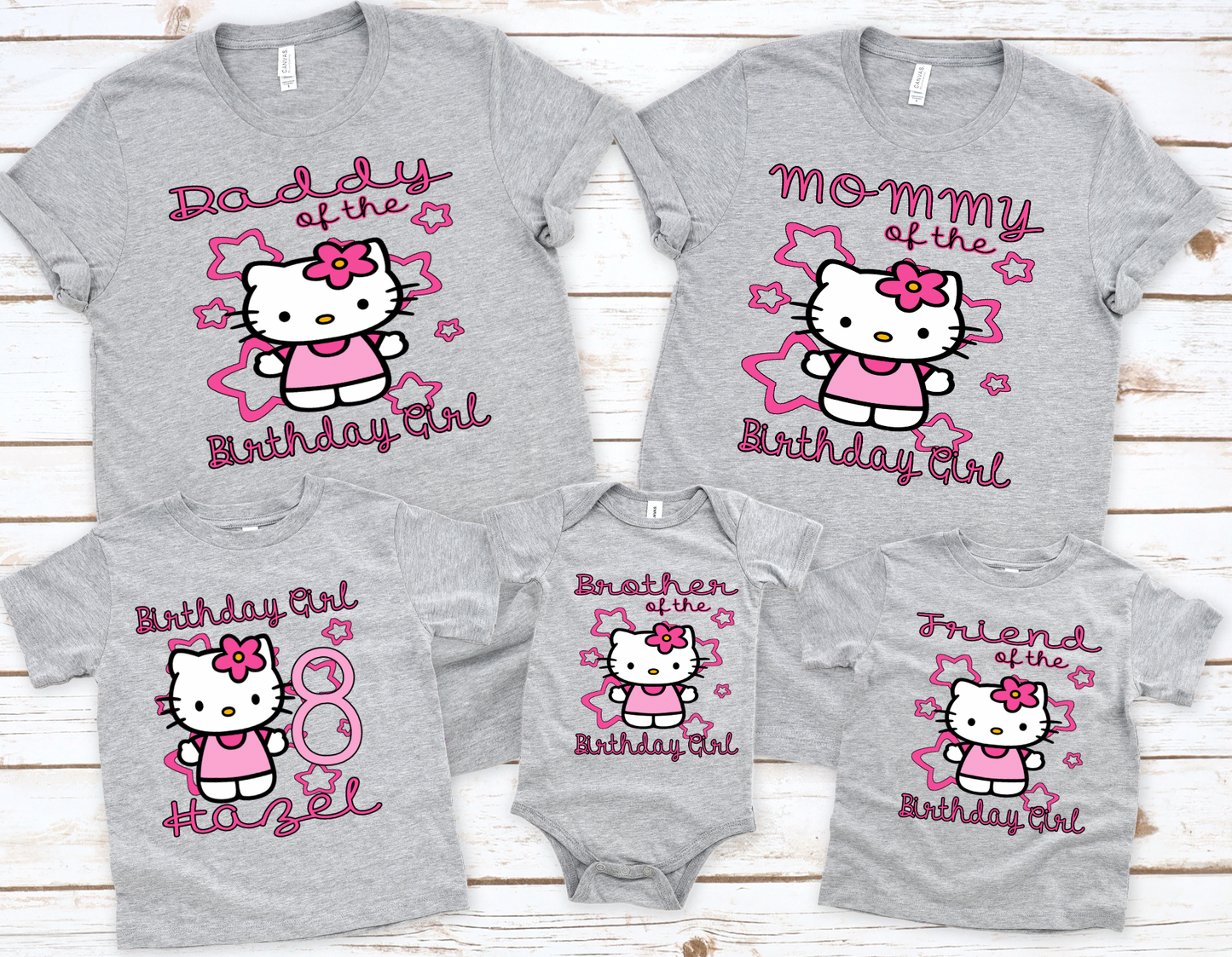 Hello Kitties Family Bundle PNG File