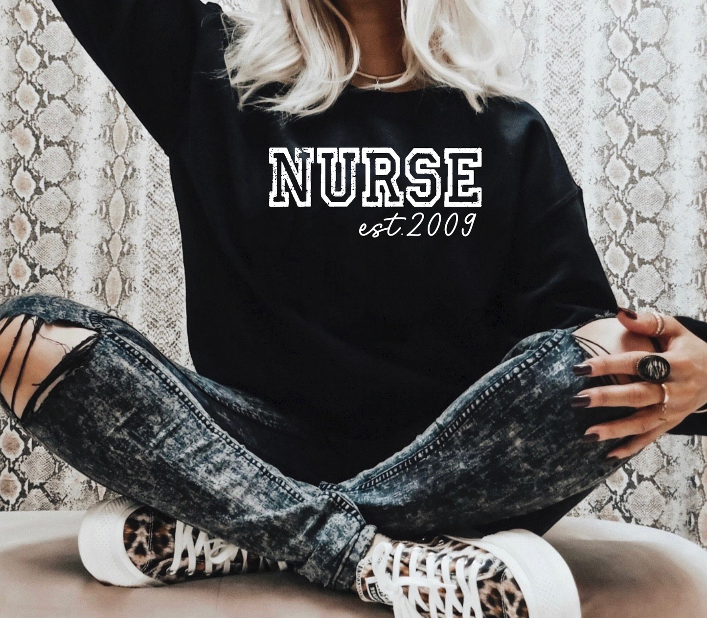Varsity Nurse Est PNG file (add your own date)