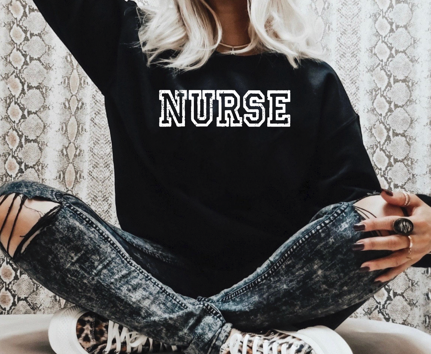 White Varsity Nurse PNG file