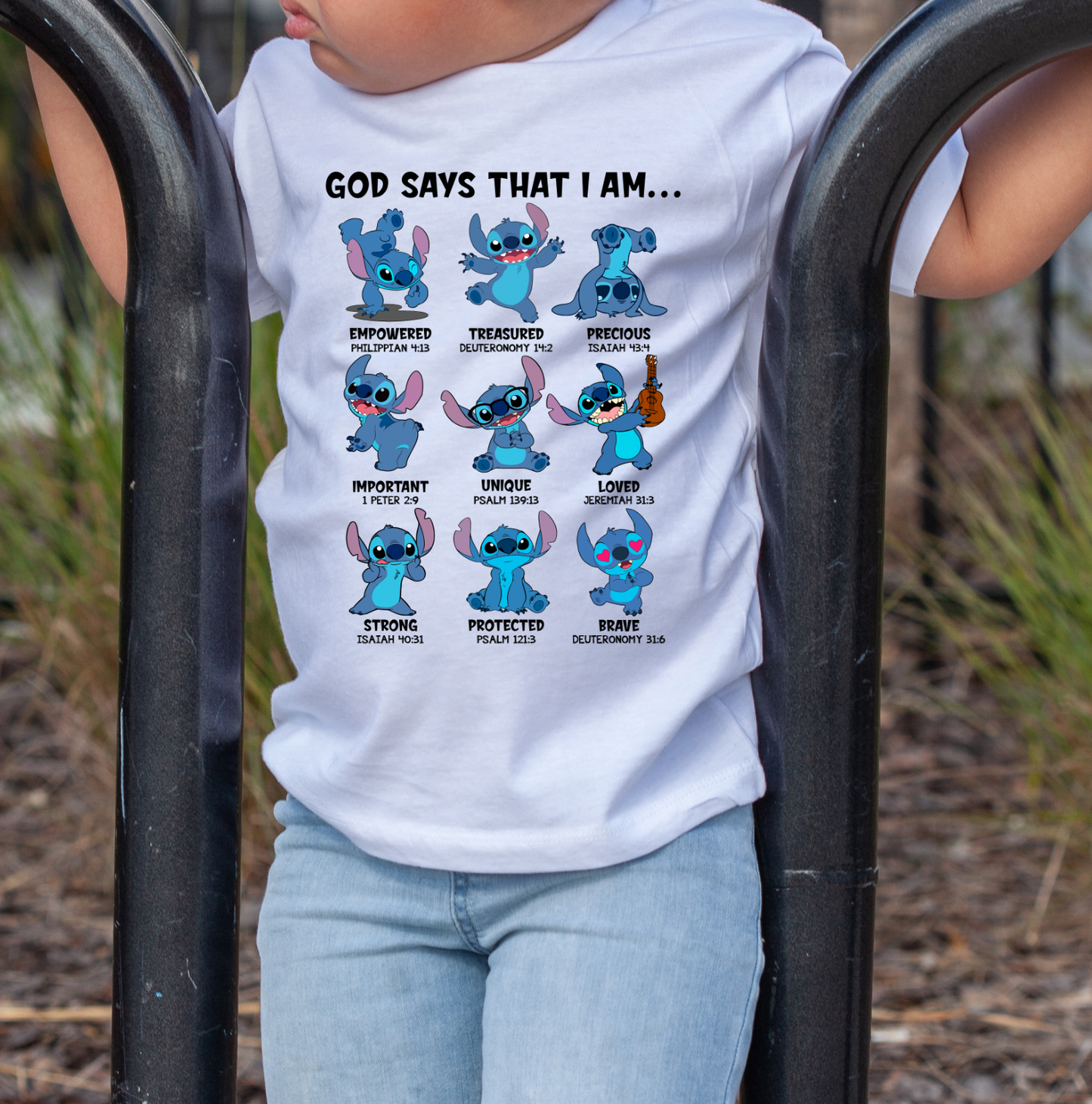 God says I am Stitch Transfer