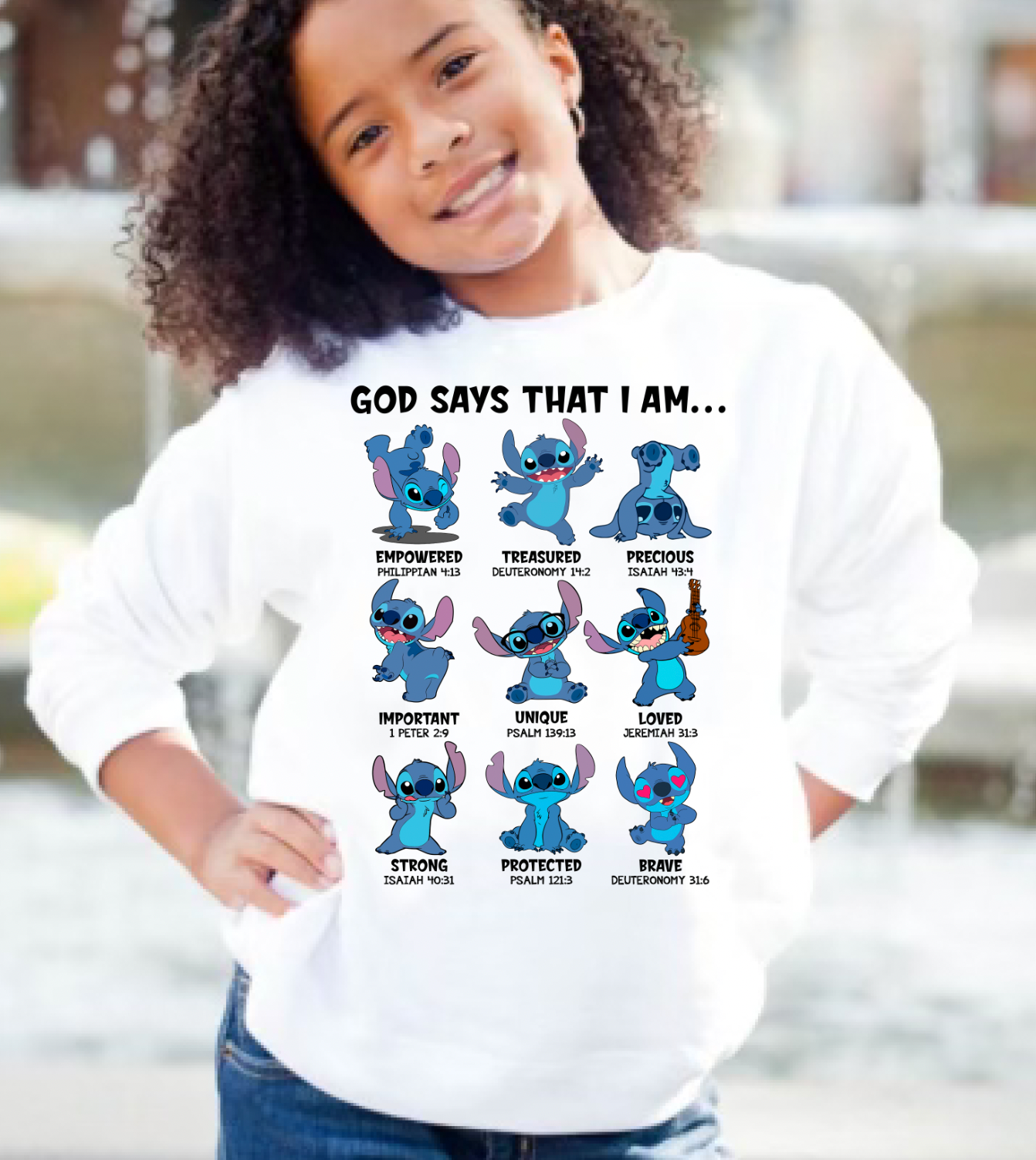 God says I am Stitch Transfer