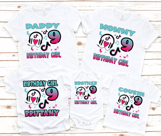 TikTok Family Bundle (Girl) PNG File