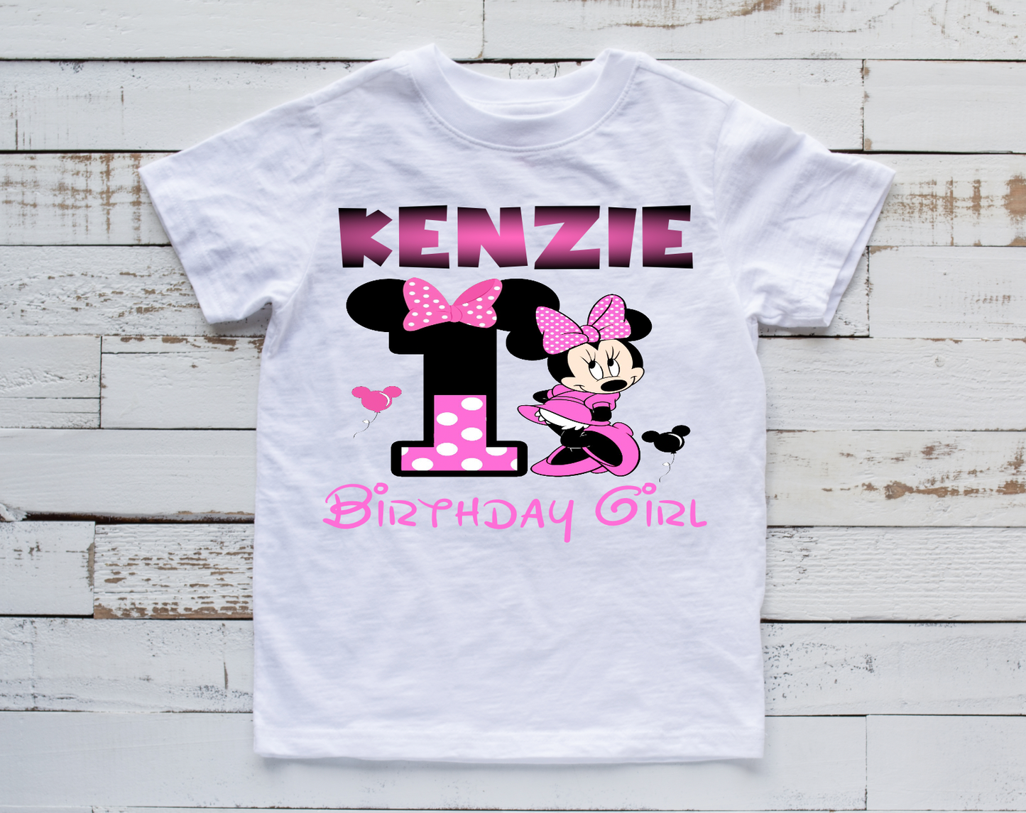 Minnie 1st birthday (Girl) Transfer (Please Read Description)