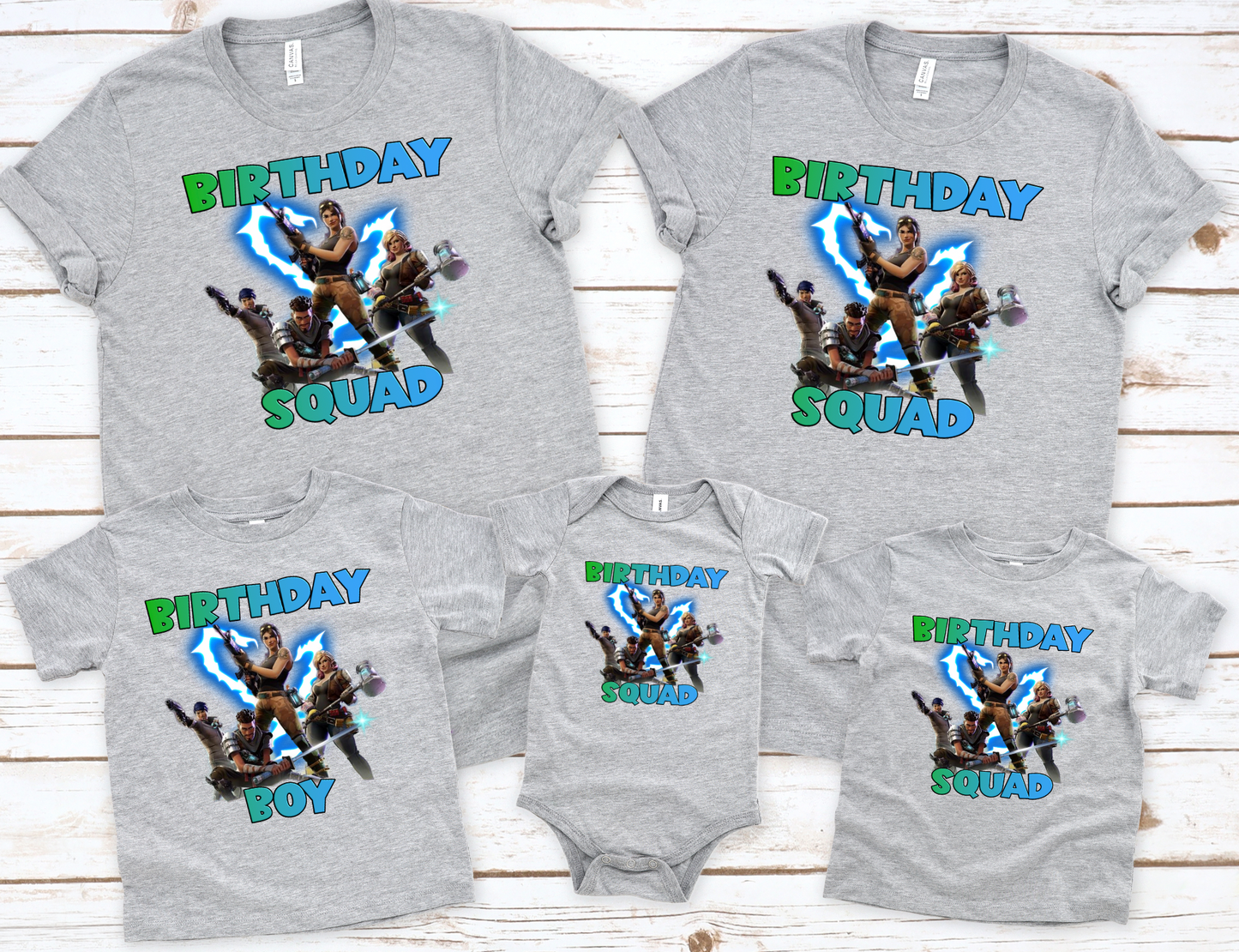Fornite Squad Family Bundle (Boy) PNG File