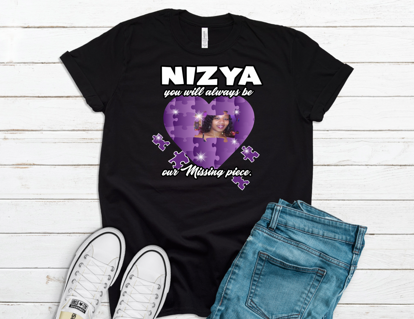 Purple You will always be our missing Piece PNG Only