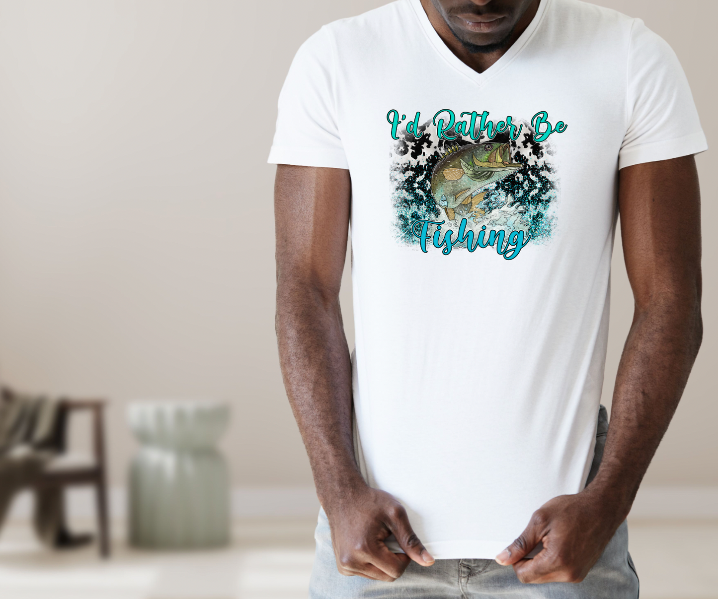 I'd Rather Be Fishing DTF Transfer