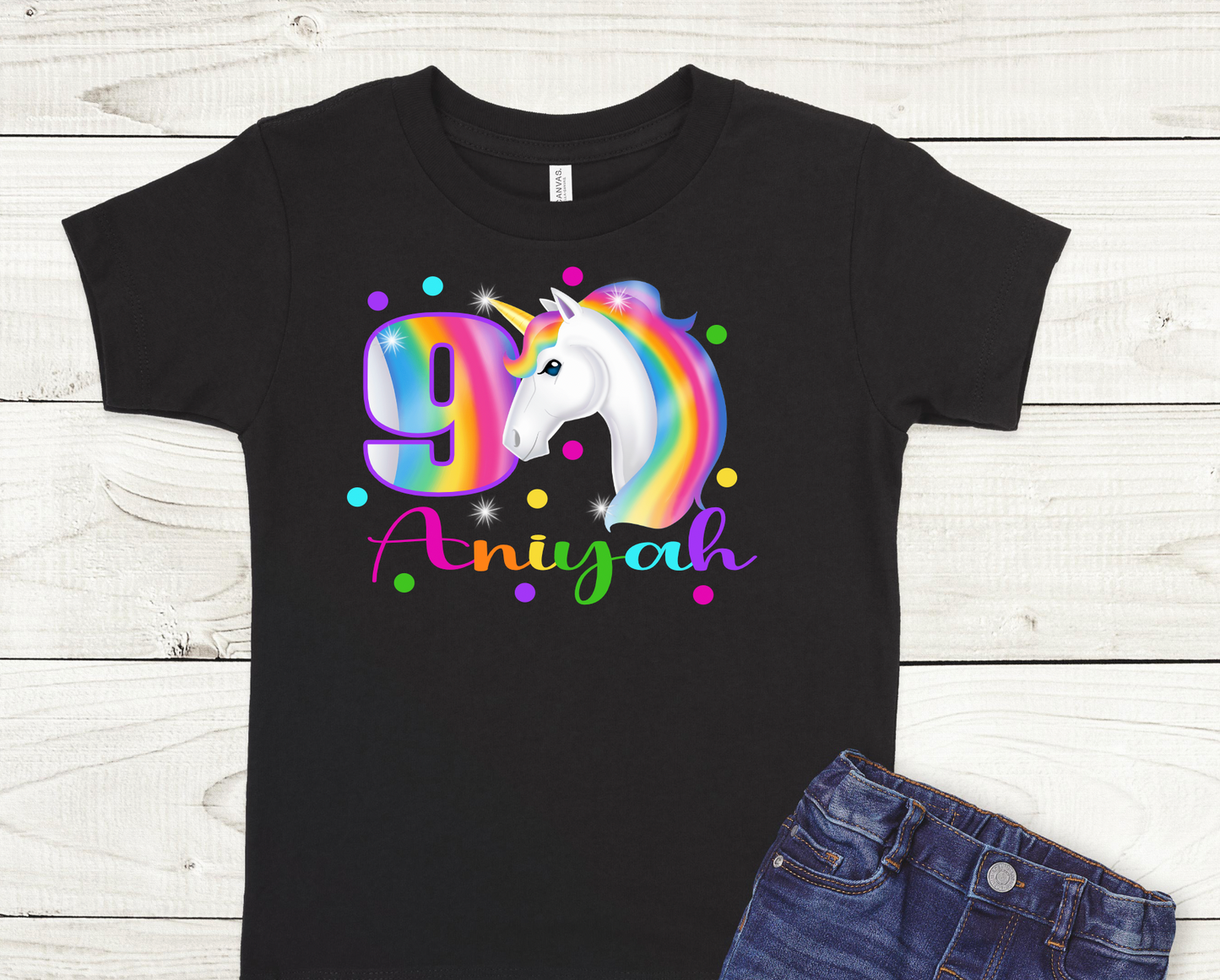 Unicorn Birthday Girl Transfer (Please Read Description)