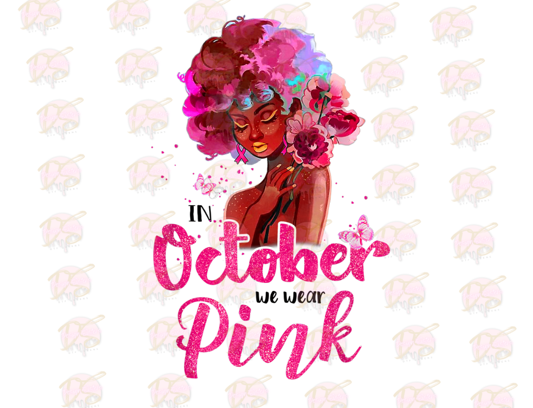 In October we wear Pink Transfer