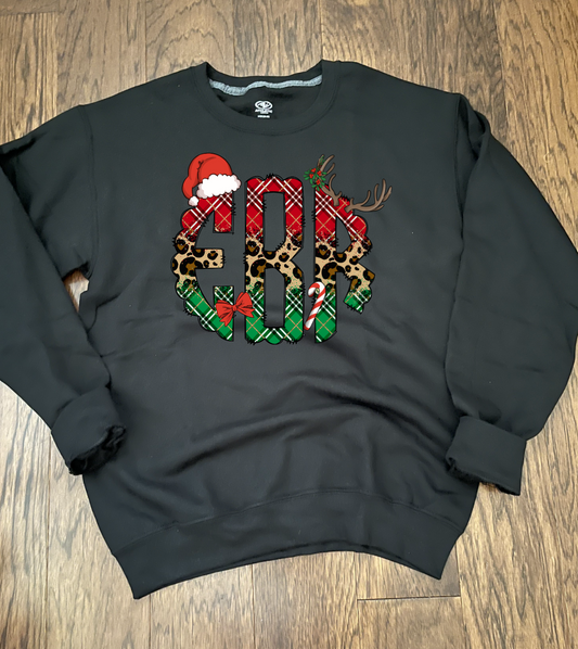 Christmas Monogram Transfer