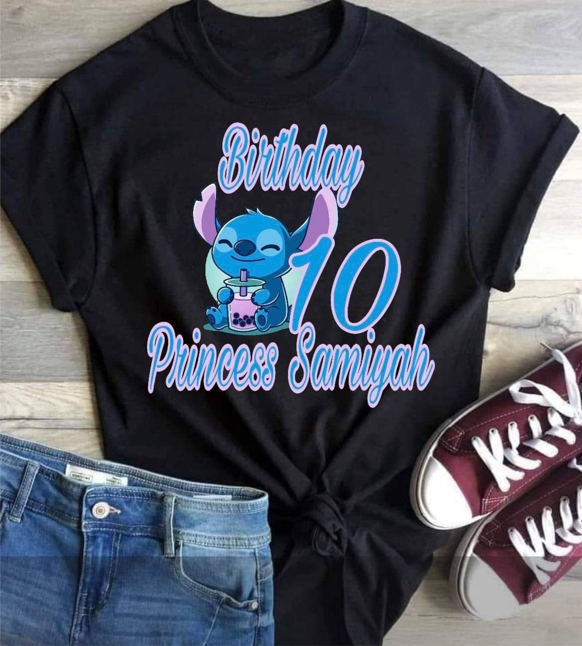 Stitch Birthday Transfer (Please Read Description)