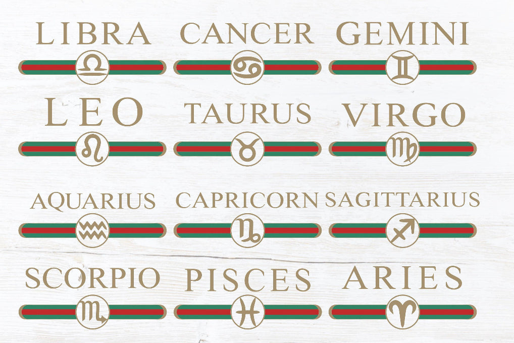 Zodiac Signs DTF Transfer