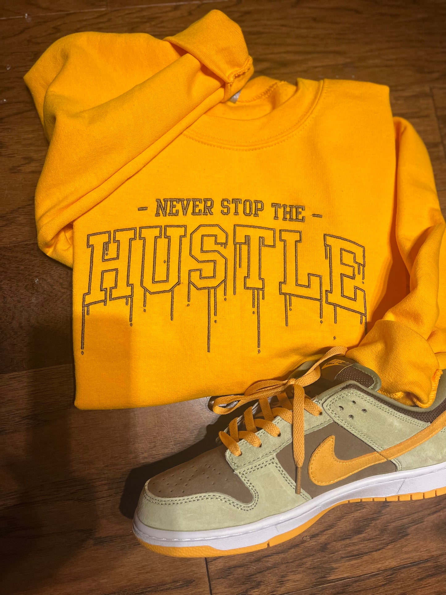 Never Stop The Hustle Sweatshirt (Stitch)