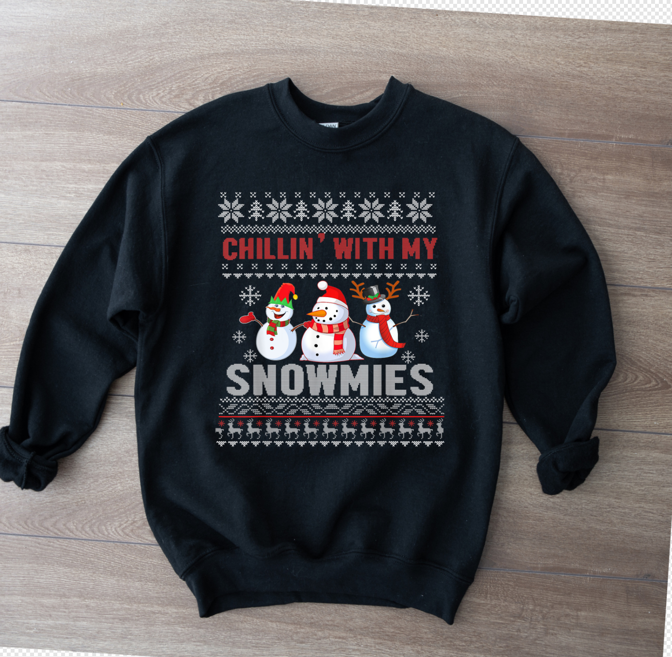 Chillin with my Snowmies Transfer
