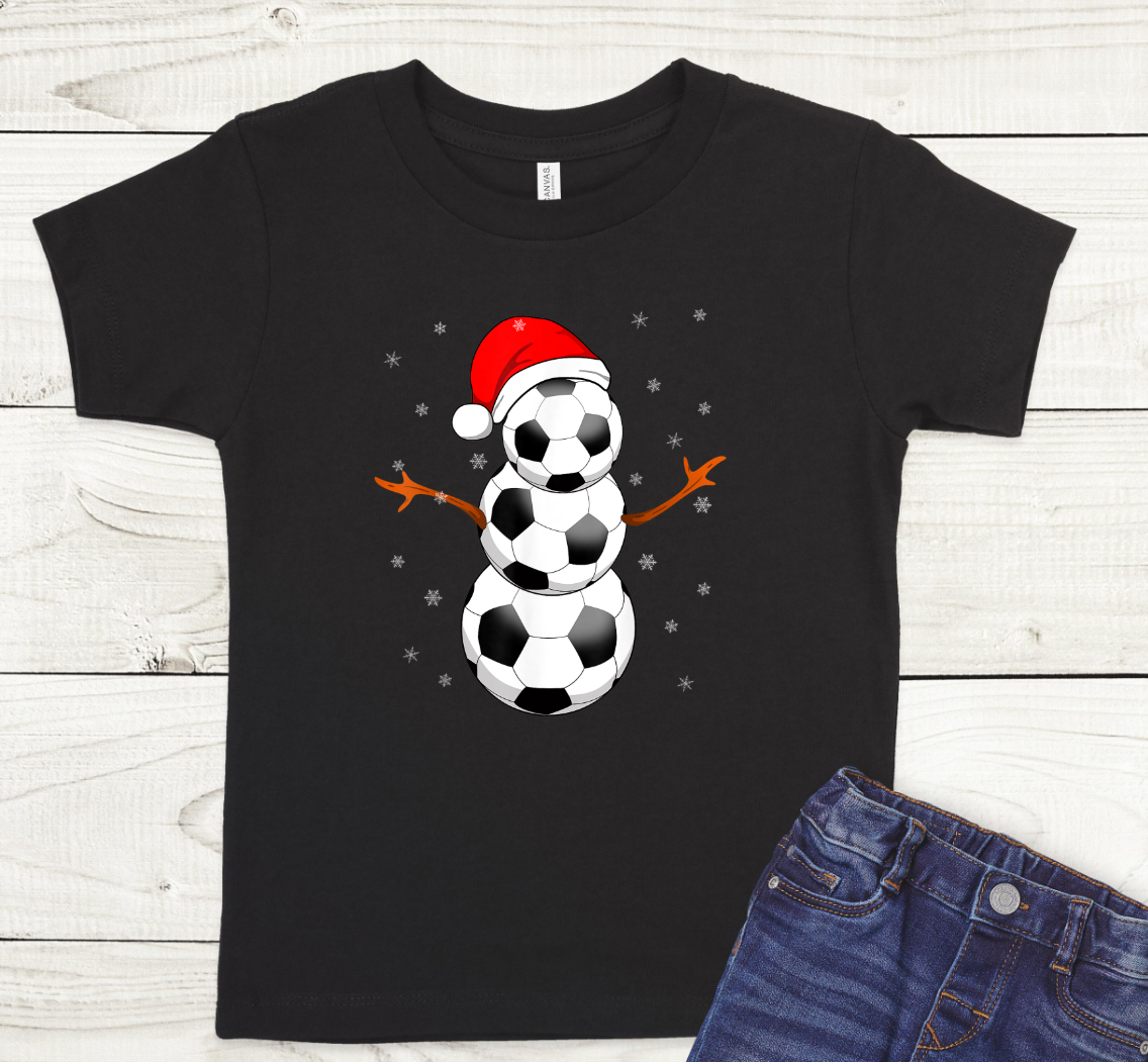 Soccer Ball Snowman Transfer
