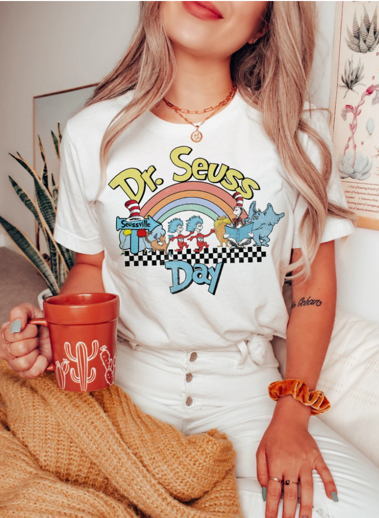 Retro Dr. Seuss Day Transfer