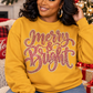 11 inch Merry and Bright  Spangle Transfers