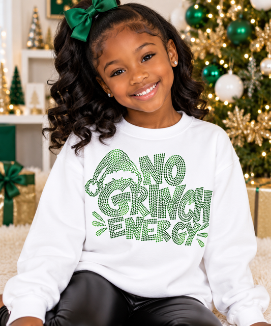 8   inch No Grinch Energy  Spangle Transfer, Heat Transfer