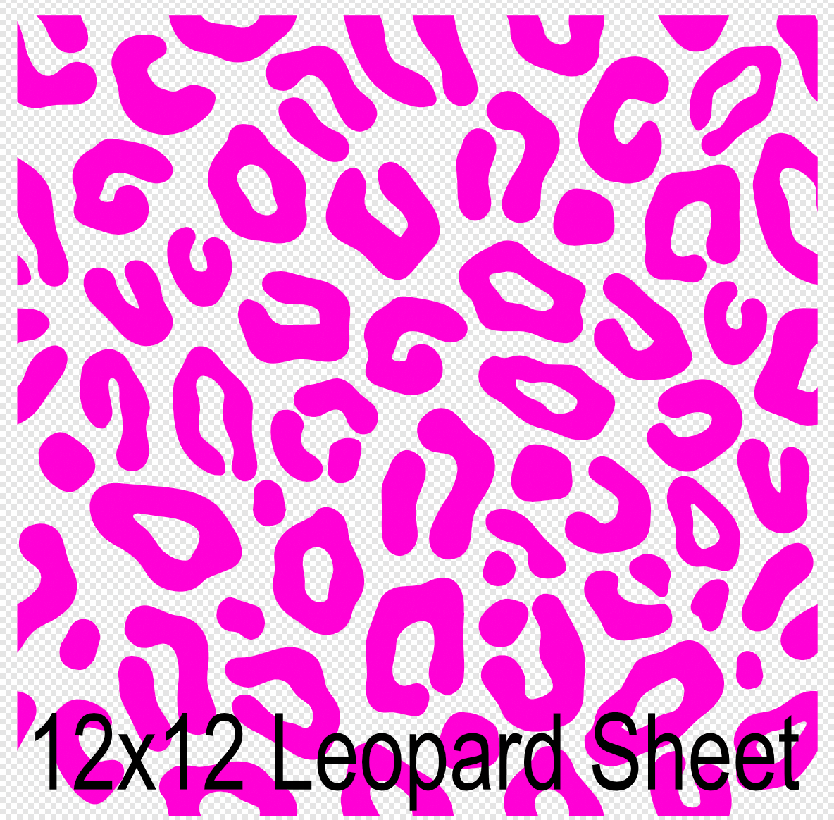 12x12 Leopard Sheet Screen Print