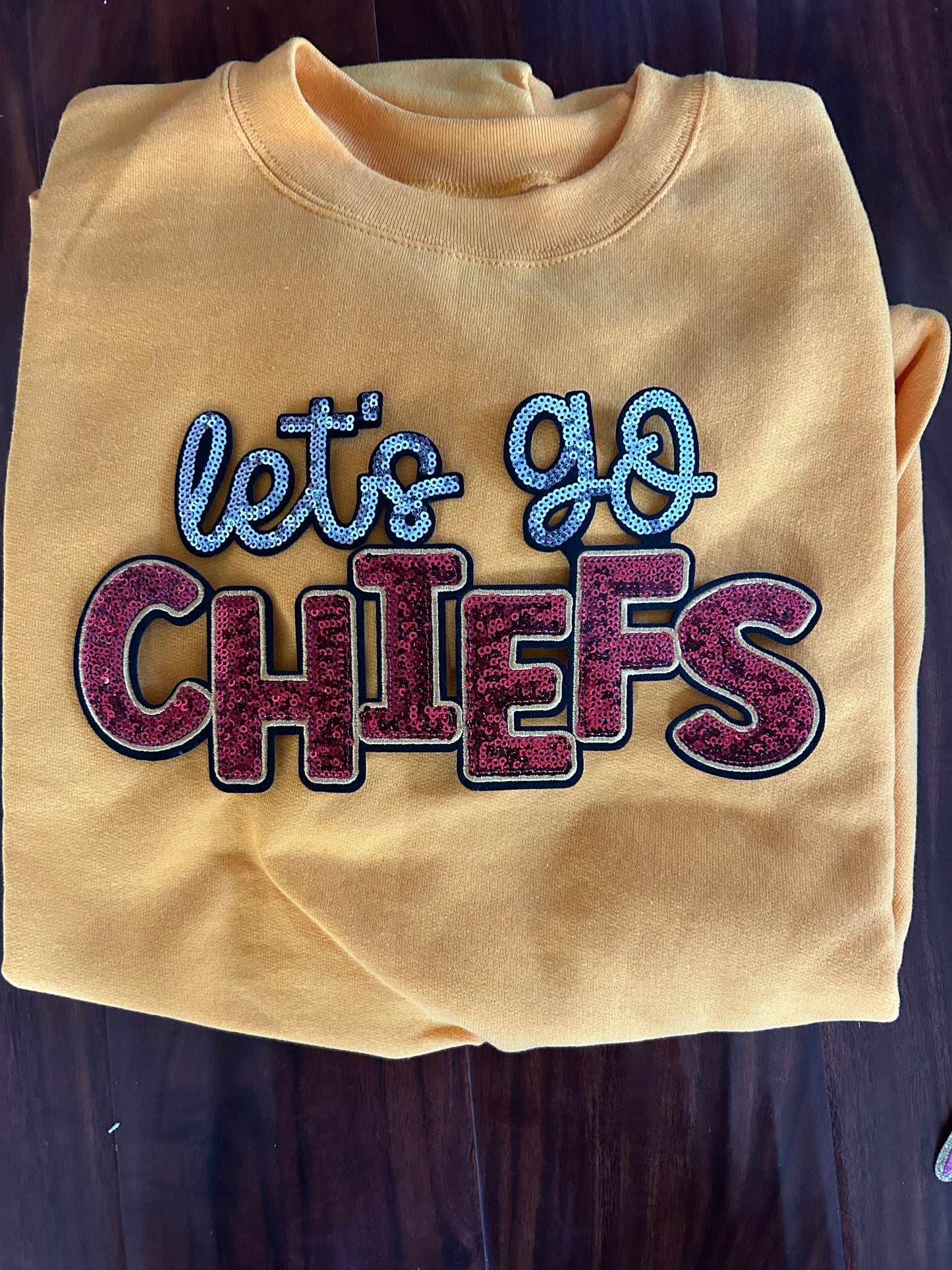 Let’s Go Chiefs Chenille Patches