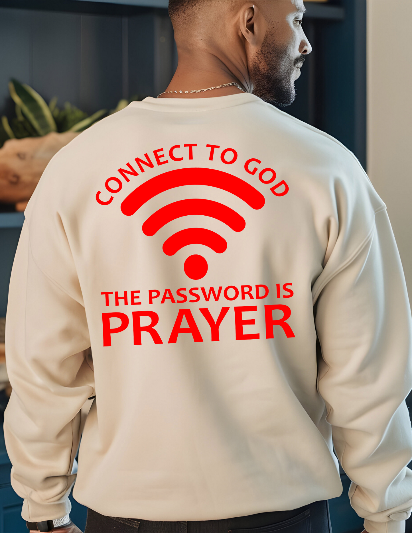 Connect to God The Password is Prayer SCREEN PRINT