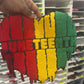 Juneteenth Drip Heart Chenille Patch