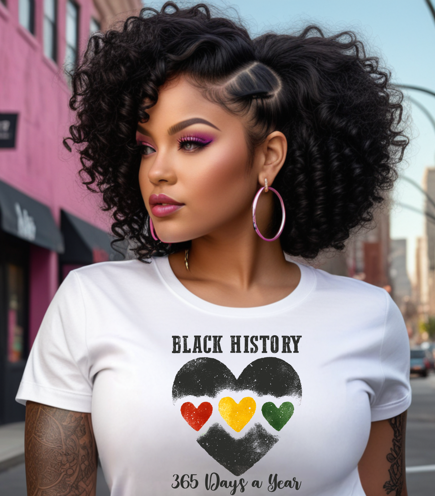 4 Hearts Black History 365  DTF TRANSFER