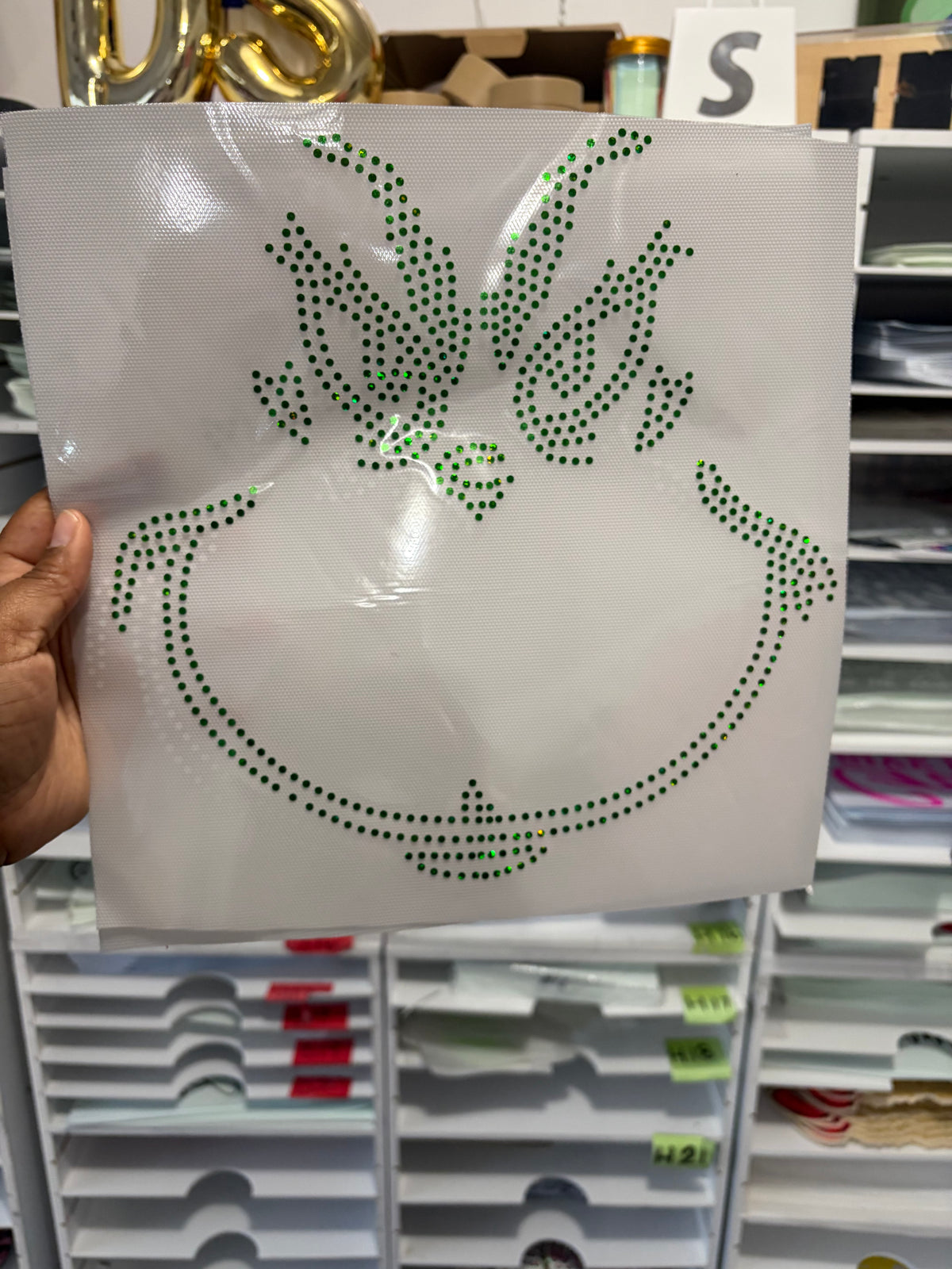 Green Man Spangle Transfers