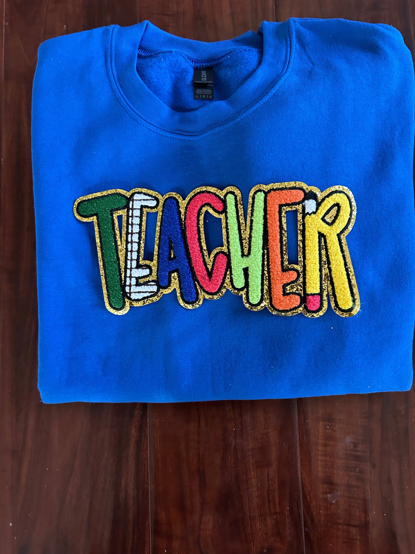 Teacher Chenille Patches