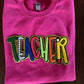 Teacher Chenille Patches