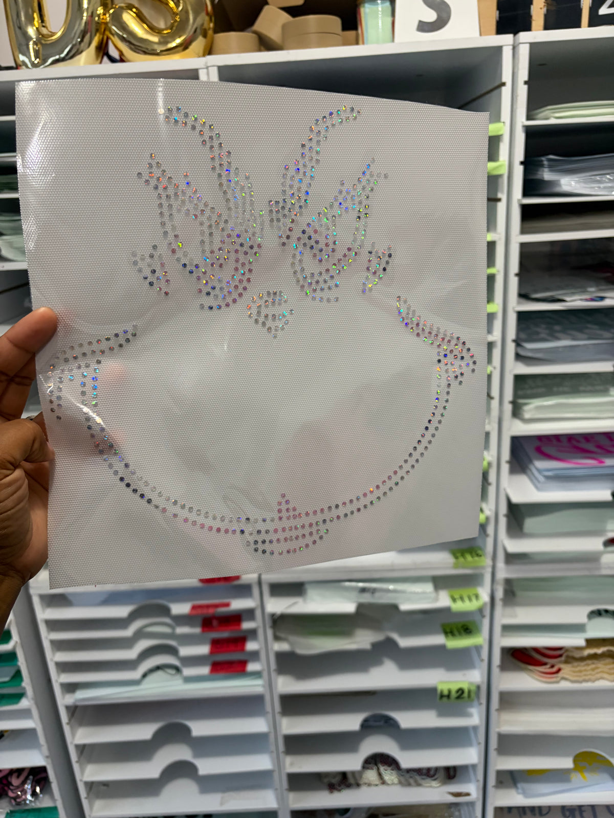 Green Man Spangle Transfers