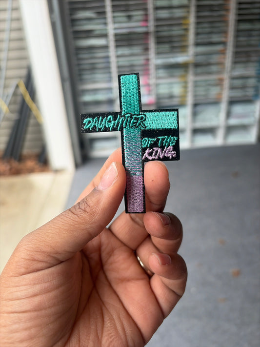 Daughter of the King  Custom Embroidered Hat Patches for Trucker Hats | Iron On