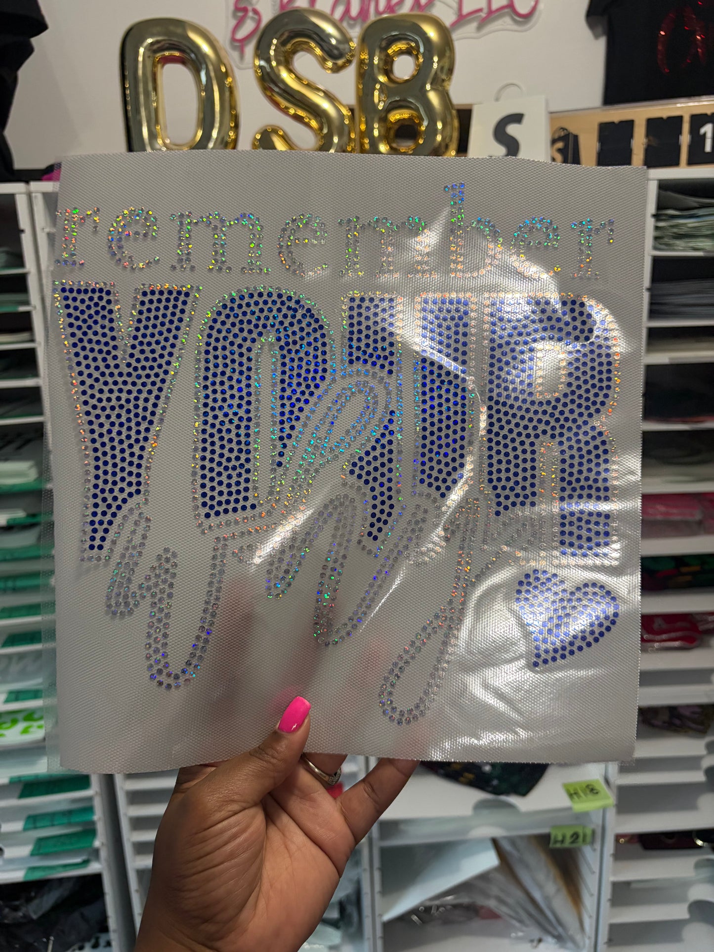 Remember your Why Spangle Transfer, Heat Transfer