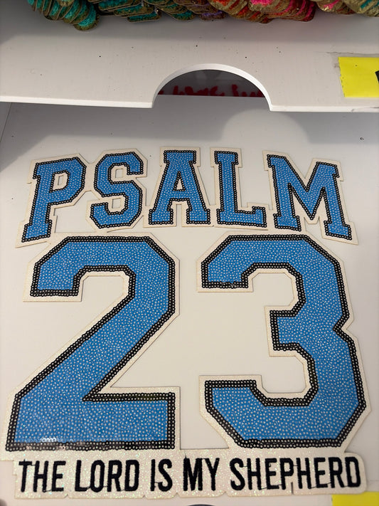 Blue  Sequence Psalm 23  Patches for Jackets | Embroidered & Varsity Style