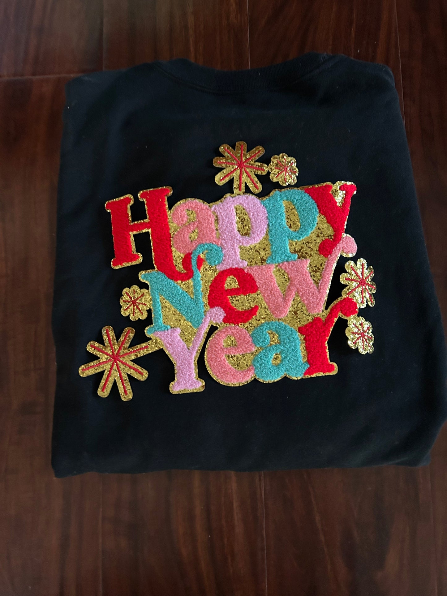 Happy New Years Chenille Patches