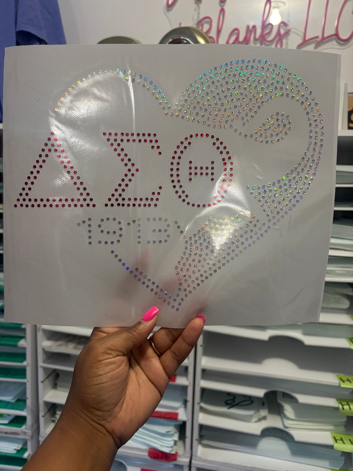 Delta  Love Spangle Transfer, Heat Transfer