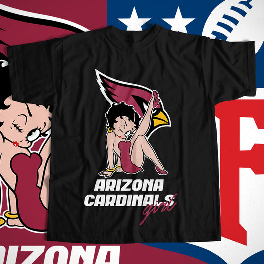 Betty Boop NFL Transfer Print Available in All Teams (All sizes Available)