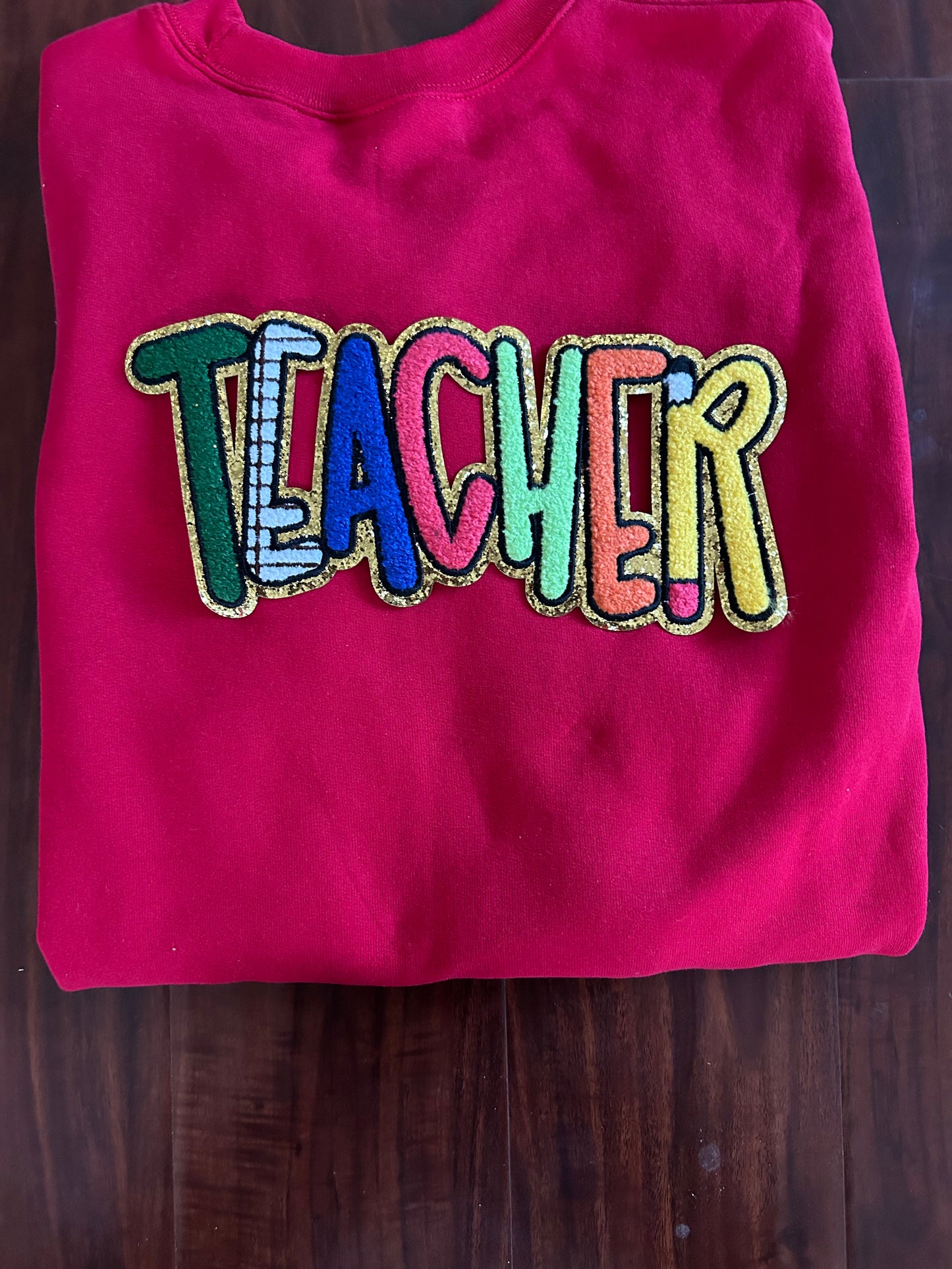 Teacher Chenille Patches