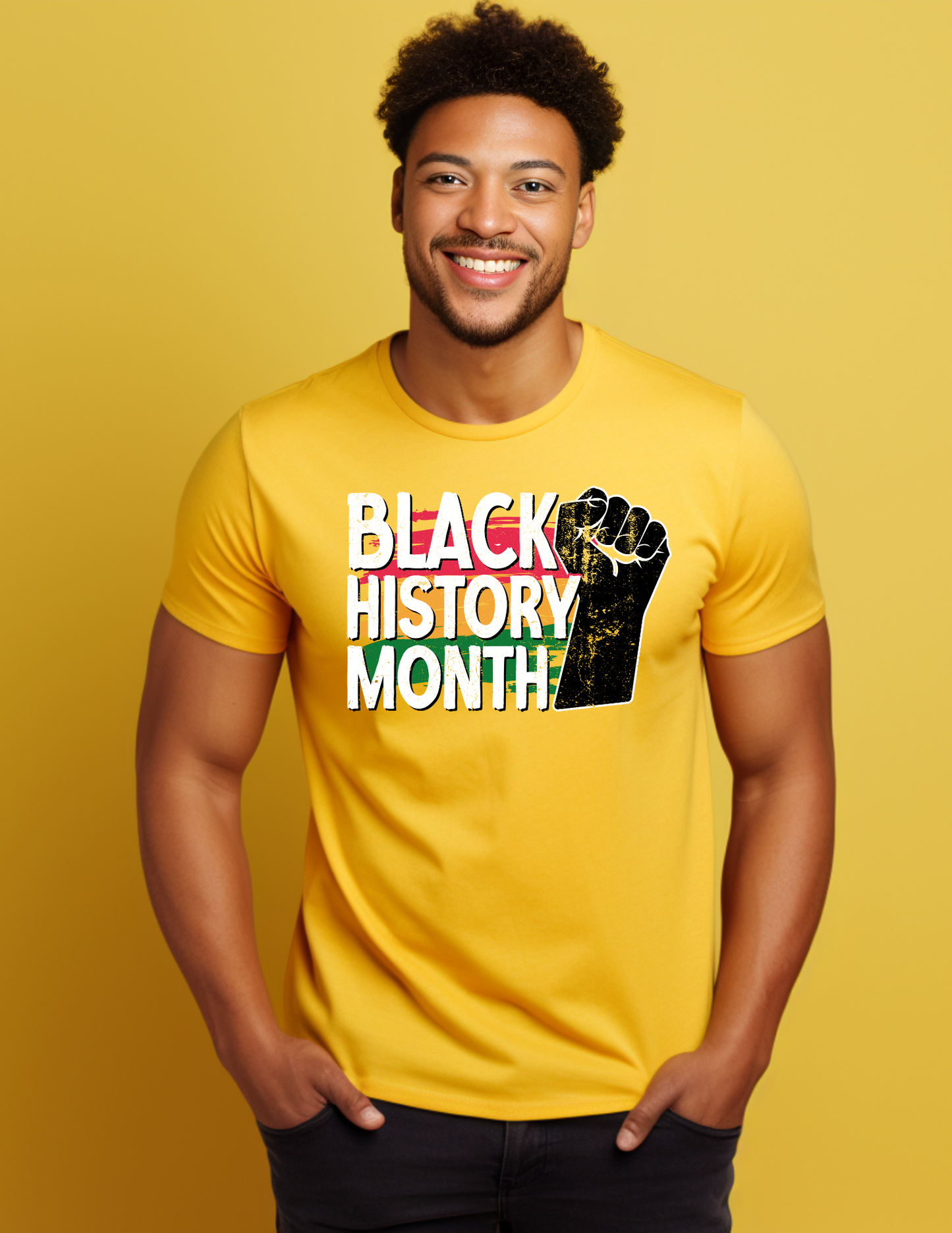 Black History Month Black Fist  DTF TRANSFER