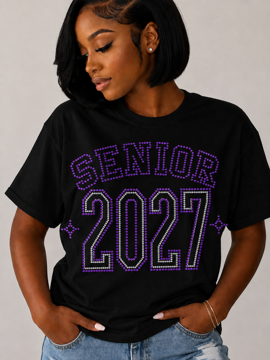 Senior 2027 Spangle Transfer, Heat Transfer