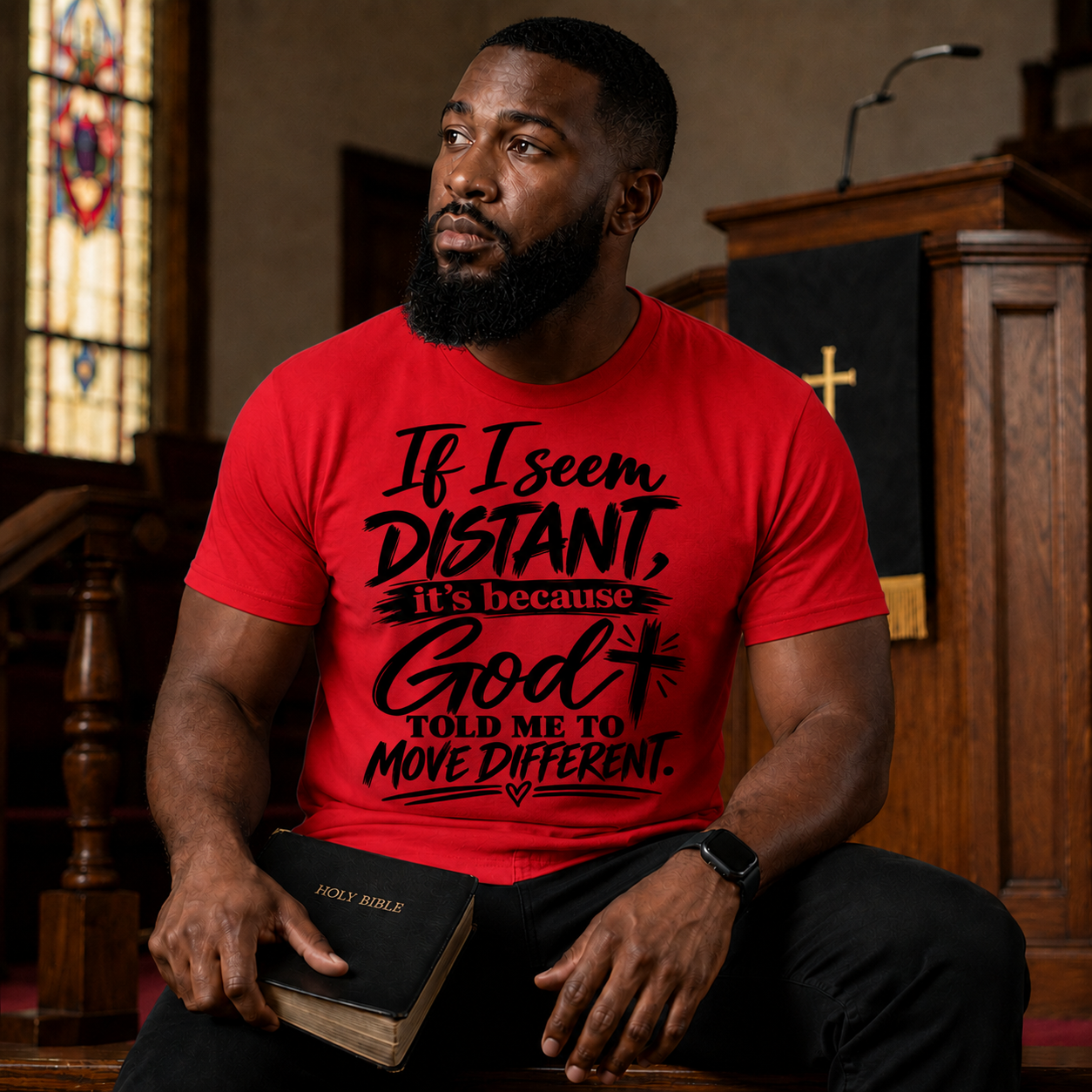 If I Seem Distant, It’s Because God Told Me To Move Different Tee Shirt