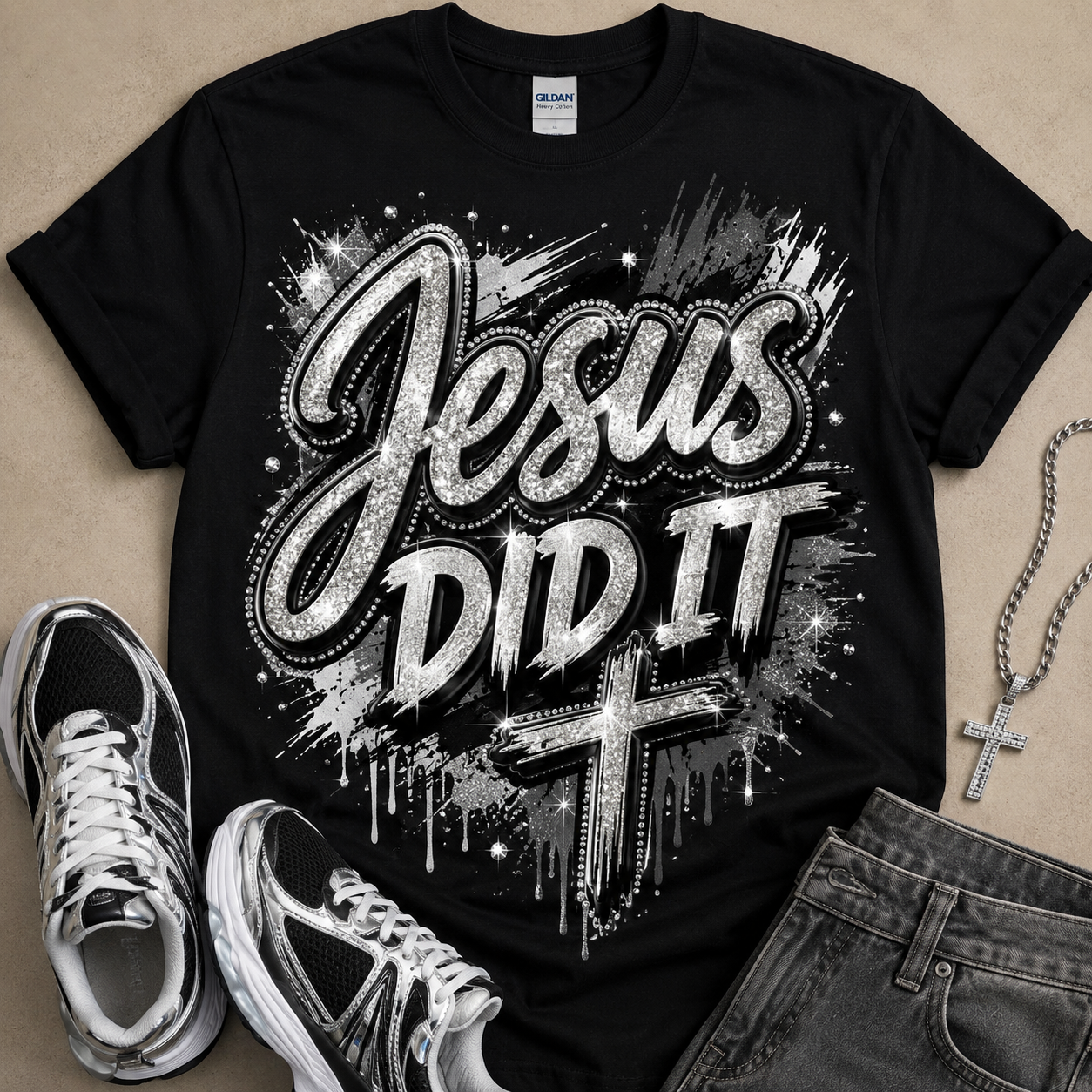 Jesus Did it DTF Transfer