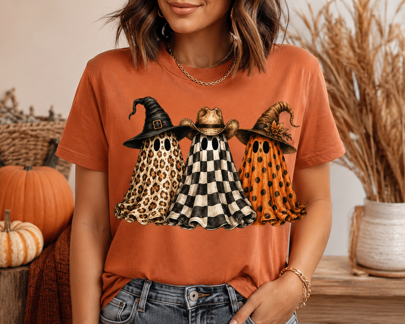 Spooky Ghost Friends DTF  Transfers